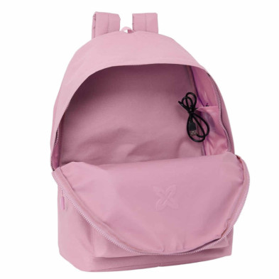 imagen 4 de mochila doble munich 44cm rosa safta