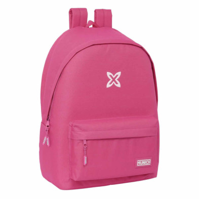 Imagen mochila doble munich 44cm fucsia safta
