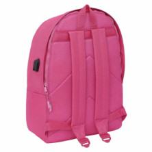 imagen 1 de mochila doble munich 44cm fucsia safta