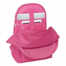 imagen 2 de mochila doble munich 44cm fucsia safta