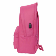 imagen 3 de mochila doble munich 44cm fucsia safta