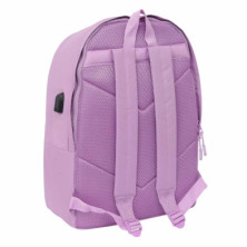 imagen 1 de mochila doble munich 44cm lila safta