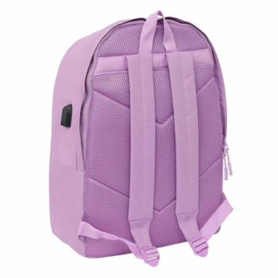imagen 1 de mochila doble munich 44cm lila safta