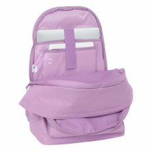 imagen 3 de mochila doble munich 44cm lila safta
