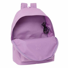 imagen 4 de mochila doble munich 44cm lila safta