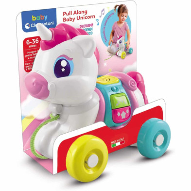 imagen 1 de arrastre unicornio baby pony clementoni - juegos