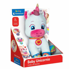 imagen 1 de peluche interactivo baby unicornio con luz y sonid