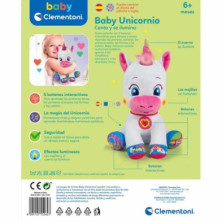 imagen 2 de peluche interactivo baby unicornio con luz y sonid