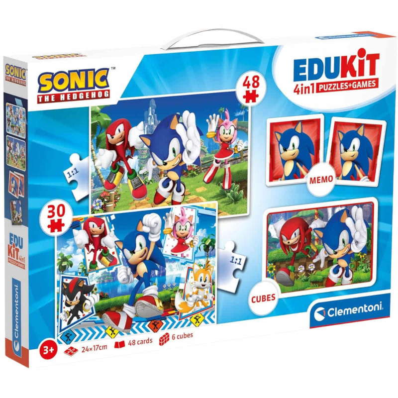 Imagen kit educativo 4 en 1 con sonic edukit clementoni Imagen kit educativo 4 en 1 con sonic edukit clementoni