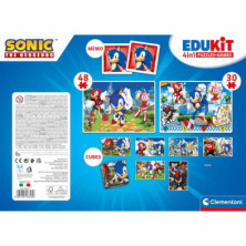 imagen 1 de kit educativo 4 en 1 con sonic edukit clementoni