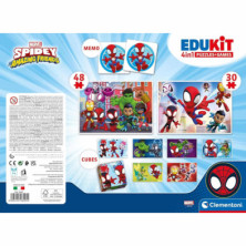 imagen 2 de kit educativo 4 en 1 con spidey edukit clementoni