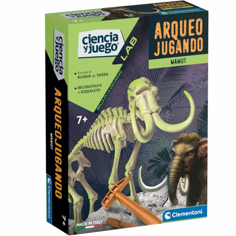 Imagen juego arqueojugando mamut ciencia y juego clemento