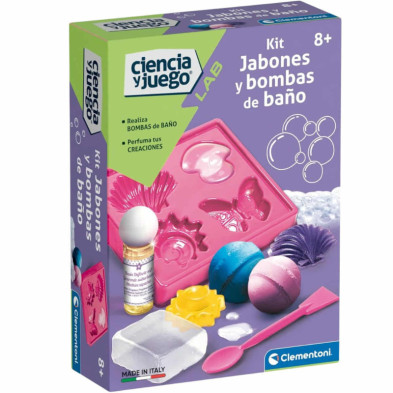 Imagen juego kit jabones y bombas de baño clementoni