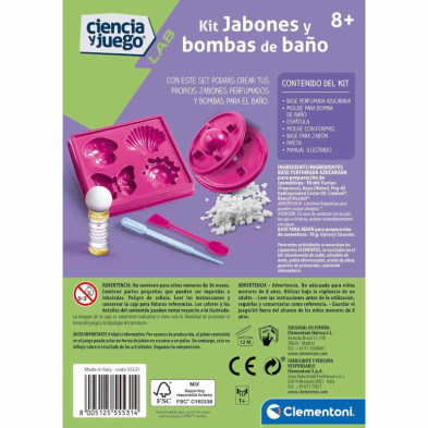 imagen 2 de juego kit jabones y bombas de baño clementoni