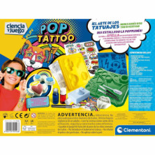 imagen 2 de juego tatuajes pop ciencia y juego clementoni