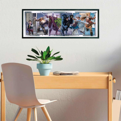 imagen 2 de puzzle panorama dungeons & dragons 1000 piezas cle