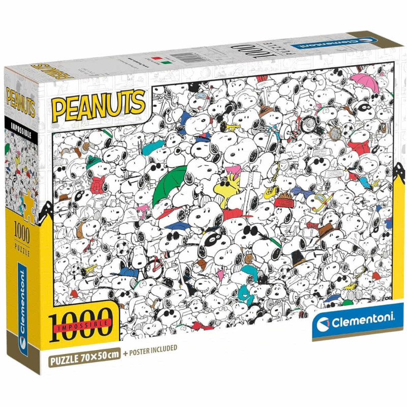 Imagen puzzle snoopy peanuts 1000 piezas impossible cleme