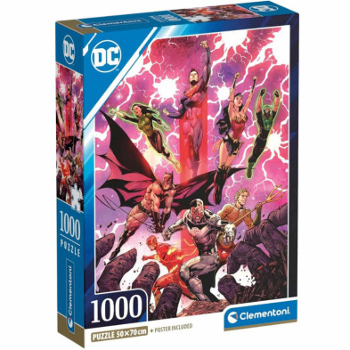 Imagen puzzle dc comics 1000 piezas compact box clemento