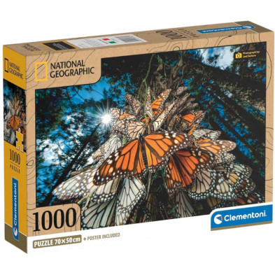 Imagen puzzle mariposas monarch national geographic 1000