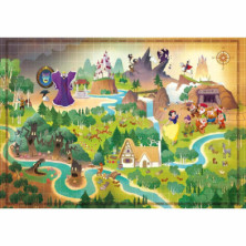 imagen 1 de puzzle blancanieves story maps 1000 piezas clement