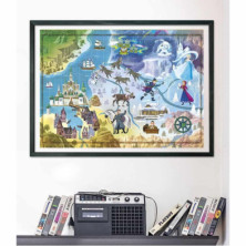 imagen 2 de puzzle frozen story maps 1000 piezas cl