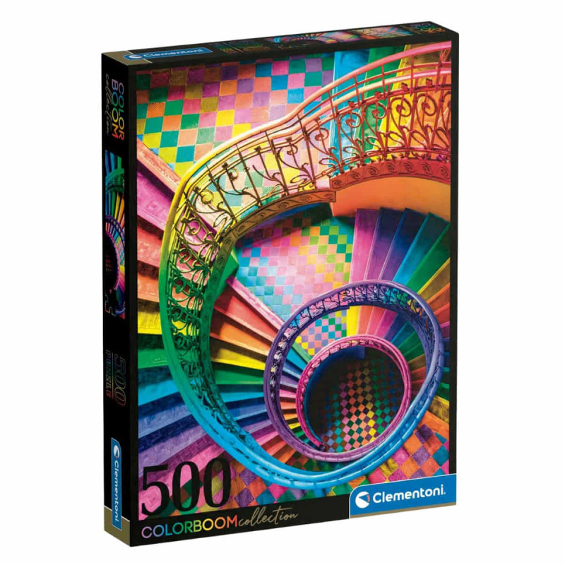 Imagen puzzle escaleras colorboom 500 piezas clementoni