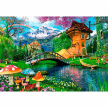 imagen 1 de puzzle la vieja casa de zapatos 500 piezas clement