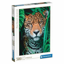 Imagen puzzle jaguar en la jungla 500 piezas clementoni