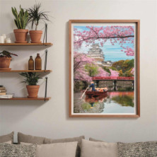 imagen 2 de puzzle castillo himeji en primavera 1000 piezas cl
