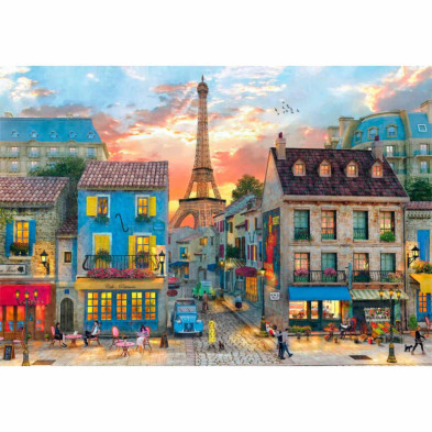 imagen 1 de puzzle calles de paris 1000 piezas clementoni