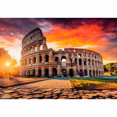 imagen 1 de puzzle puesta de sol romana 1000 piezas clementoni