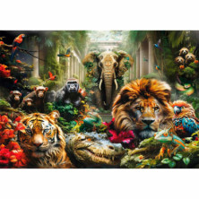 imagen 1 de puzzle jungla mística 1000 piezas clementoni