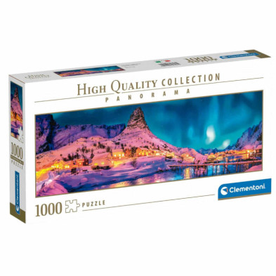 Imagen puzzle noche colorida en lofoten 1000 piezas panor