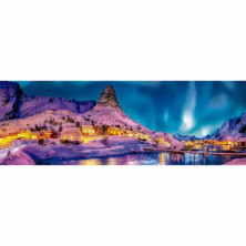 imagen 1 de puzzle noche colorida en lofoten 1000 piezas panor