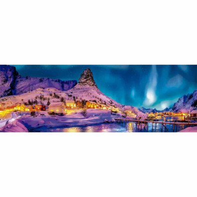 imagen 1 de puzzle noche colorida en lofoten 1000 piezas panor