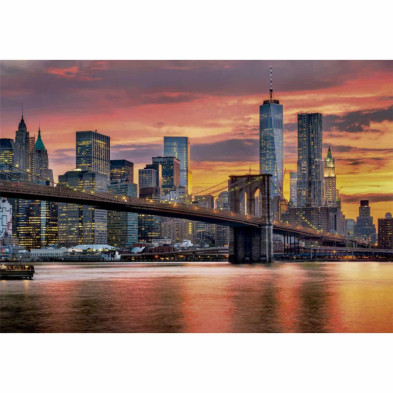imagen 1 de puzzle east river al anochecer 1500 piezas clement