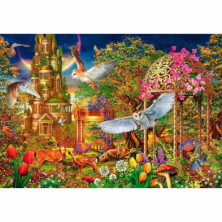 imagen 1 de puzzle jardín de fantasia 1500 piezas clementoni