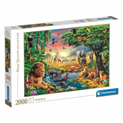 Imagen puzle animales africanos 2000 piezas clementoni