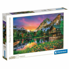 Imagen puzle lago alpino 6000 piezas clementoni