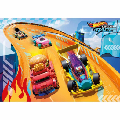 imagen 1 de puzle maxi hotwheels 24 piezas clementoni