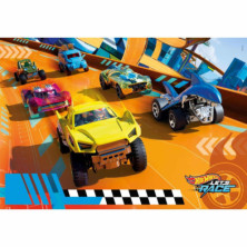 imagen 1 de puzle maxi hotwheels 104 piezas clementoni