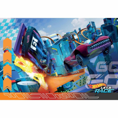 imagen 1 de puzle hotwheels 2x60 piezas clementoni
