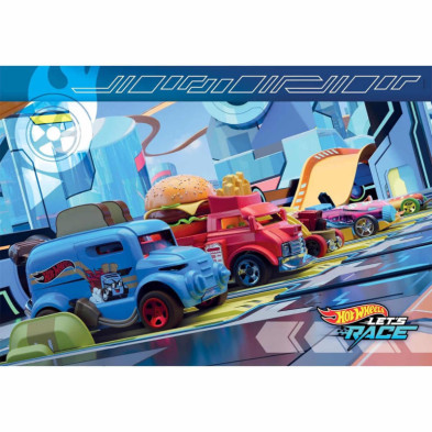 imagen 2 de puzle hotwheels 2x60 piezas clementoni