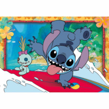 imagen 1 de puzle stitch disney 2x20 piezas clementoni