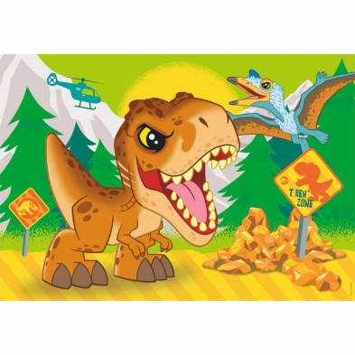 imagen 2 de puzle jurassic world 2x20 piezas clementoni