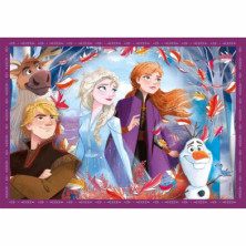 imagen 4 de puzle 4 en 1 frozen 12-24 piezas clementoni