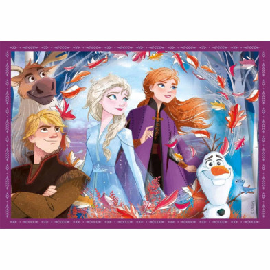 imagen 4 de puzle 4 en 1 frozen 12-24 piezas clementoni