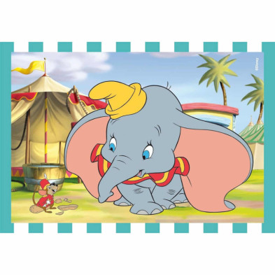 imagen 4 de puzle 4 en 1 clásicos disney 12-24 piezas clemento