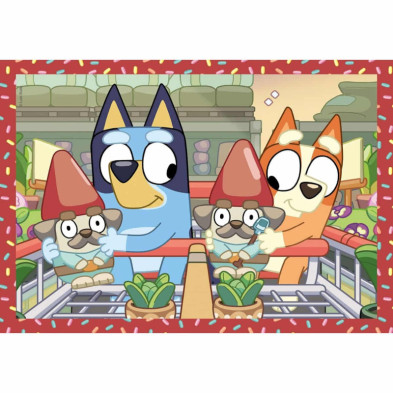 imagen 4 de puzle 4 en 1 bluey 12-24 piezas clemento