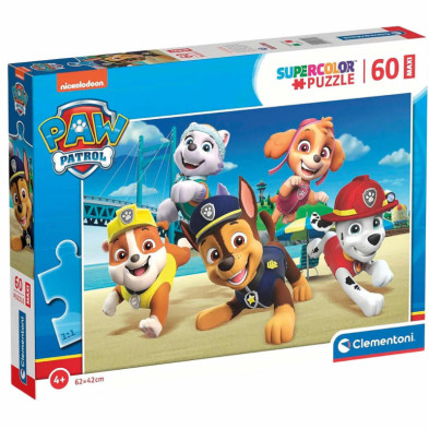 Imagen puzle maxi paw patrol 60 piezas clementon